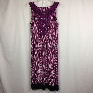 Catherine’s Sleeveless Dress With Purple Detail 0X